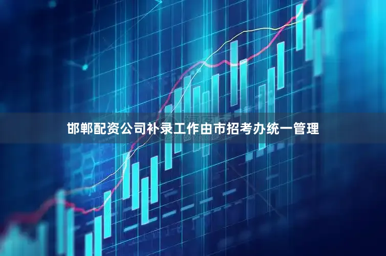 邯郸配资公司补录工作由市招考办统一管理